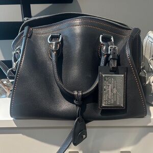 Ralph Lauren Black Leather Satchel